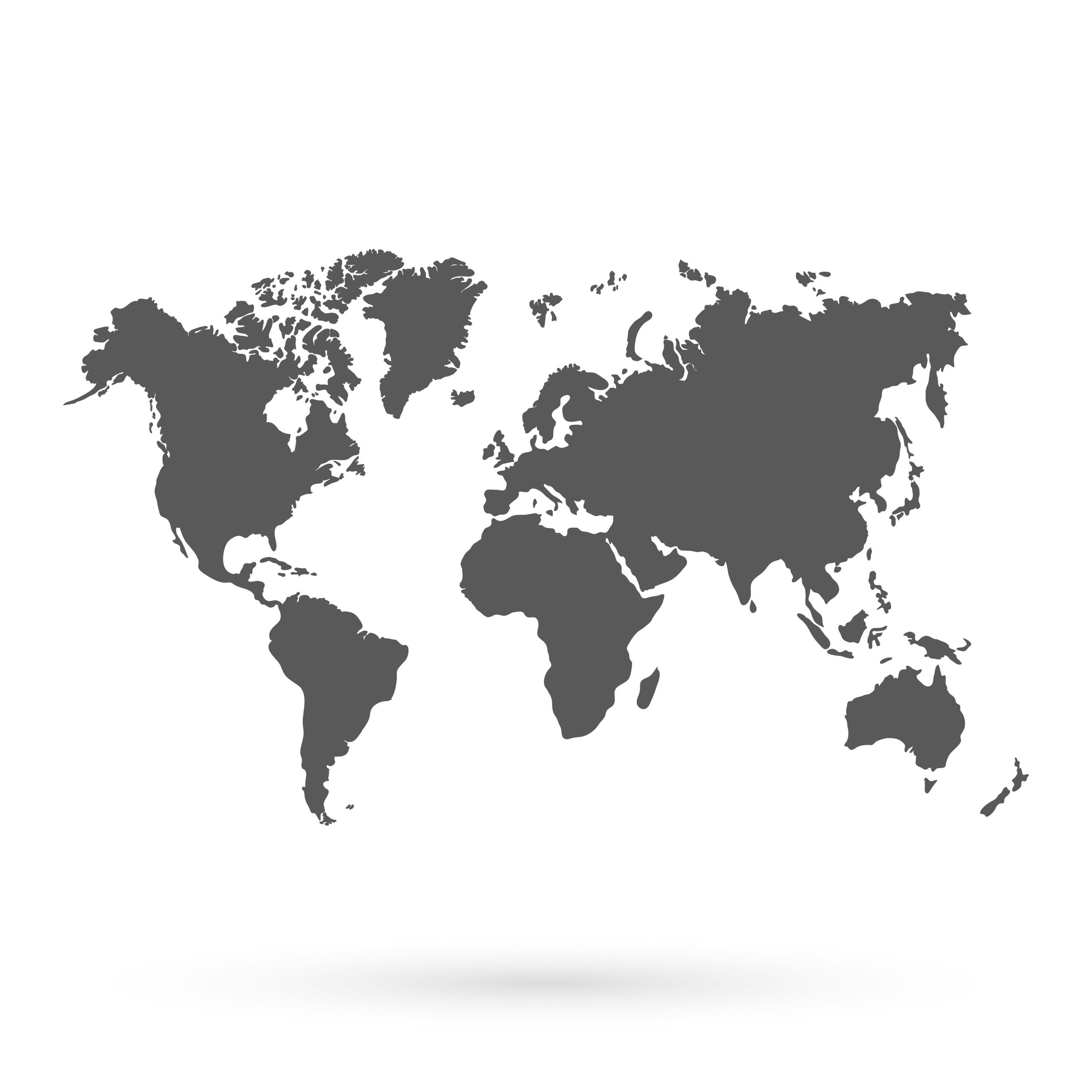Global destinations map